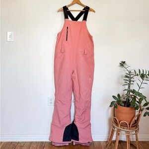 ROXY goretex prism pink women's ski/snowboard bib (RARE)